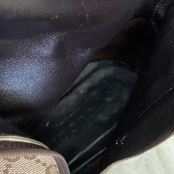 GUCCI GG Monogram Canvas Leather Ankle Boots Booties Stiletto Heels Pointed Toe - Picture 13 of 16